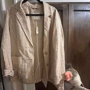 NWT size L Women's Linen blazer